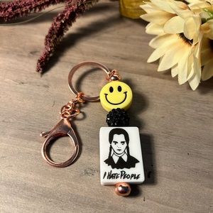 I hate people 😃 Keychain